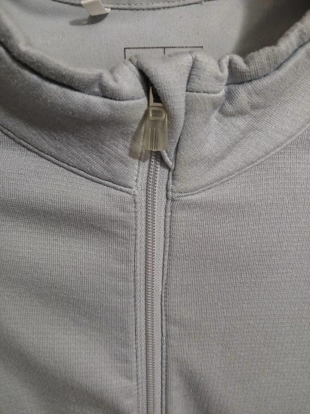 Adidas ClimaWarm Track Jacket Mens Size M Gray Full Zip Pockets Fleece Golf